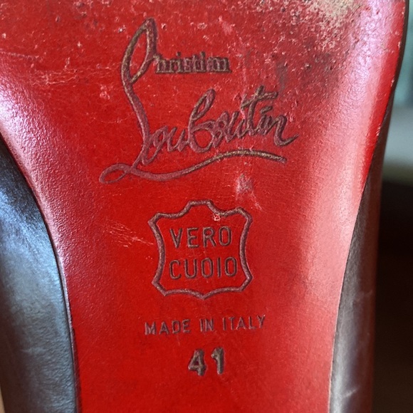 CHRISTIAN LOUBOUTIN ICONIC RED-SOLED POINTED TOE LOW HEEL PUMPS SIZE 41 🌟EUC🌟 - Picture 14 of 17